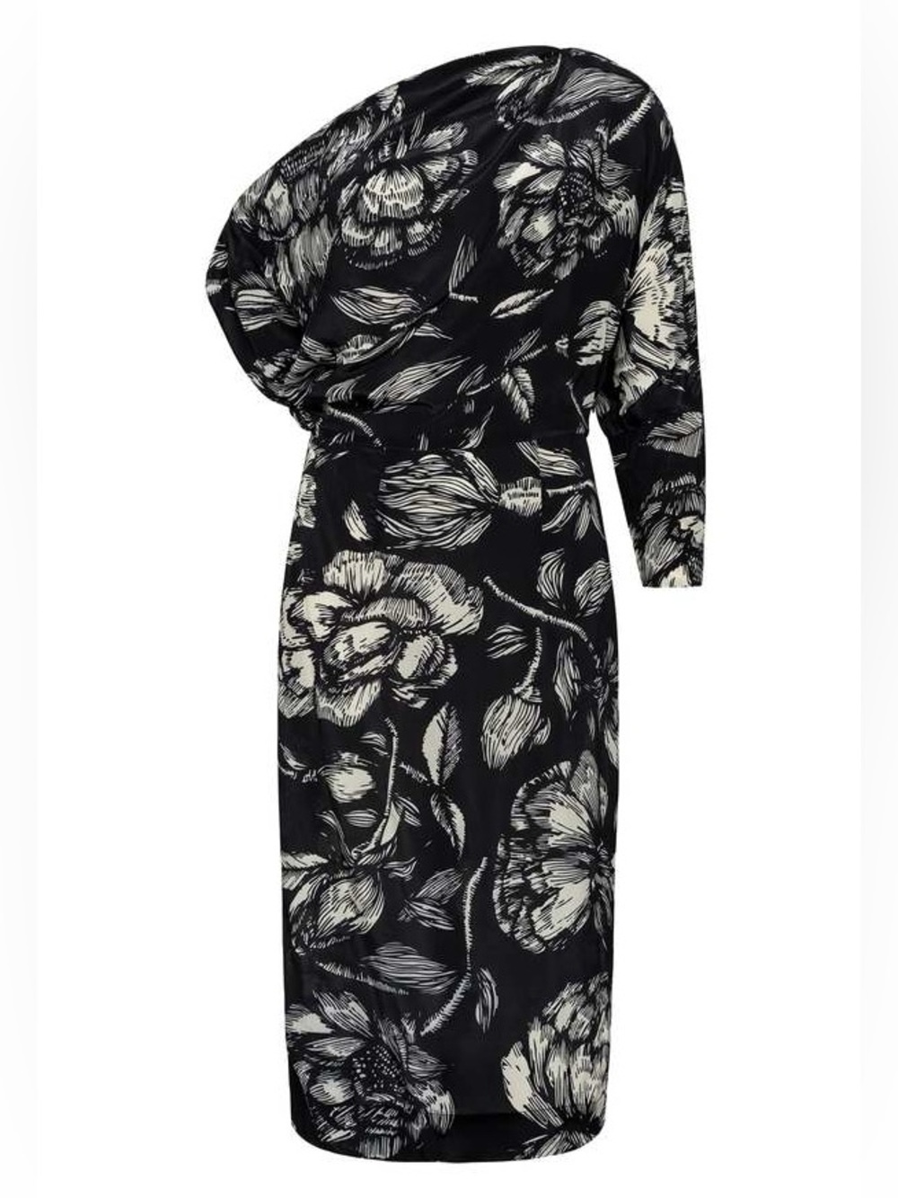 CAROLINA K Ayu Asymmetrical Floral Midi Dress - Picture 3 of 11